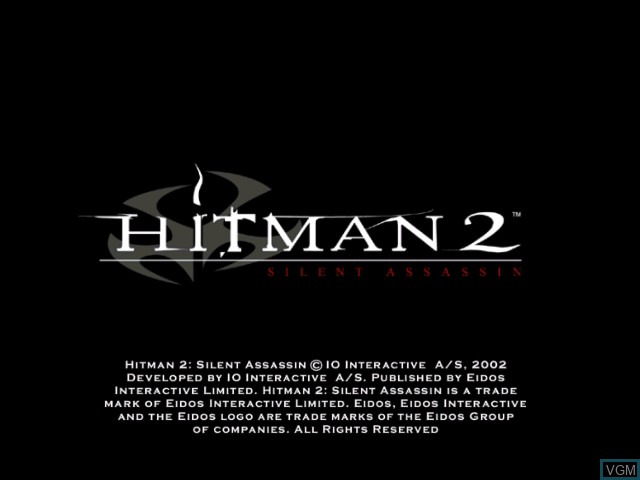 Image de l'ecran titre du jeu Hitman 2 - Silent Assassin sur Nintendo GameCube