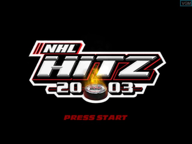 Image de l'ecran titre du jeu NHL Hitz 20-03 sur Nintendo GameCube