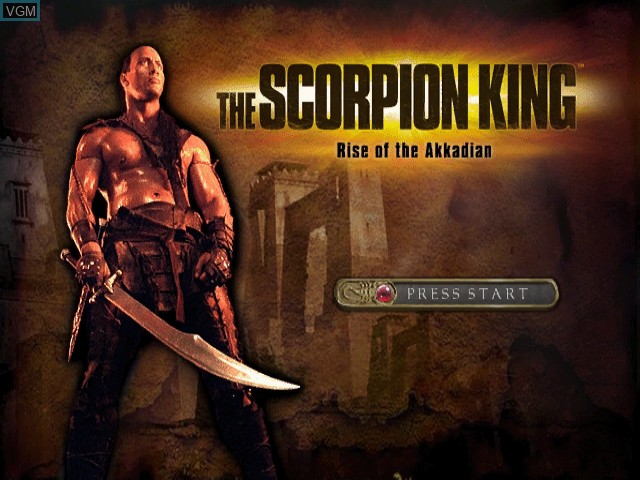 Image de l'ecran titre du jeu Scorpion King, The - Rise of the Akkadian sur Nintendo GameCube