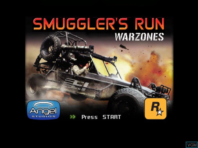 Image de l'ecran titre du jeu Smuggler's Run - Warzones sur Nintendo GameCube