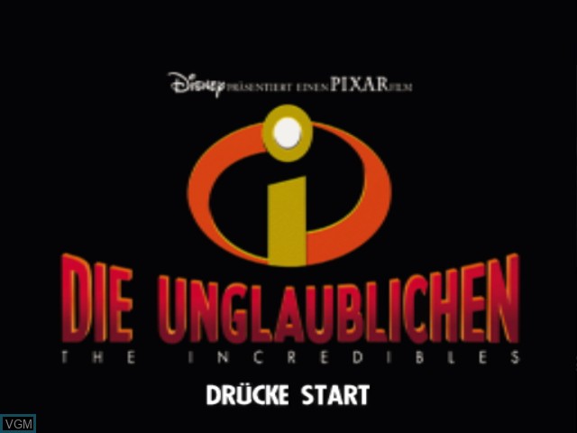 Image de l'ecran titre du jeu Unglaublichen, Die sur Nintendo GameCube