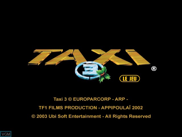 Image de l'ecran titre du jeu Taxi 3 - Le Jeu sur Nintendo GameCube