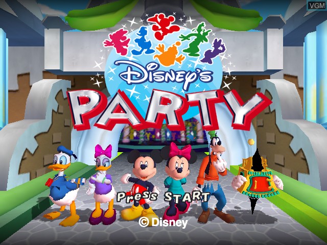 Image de l'ecran titre du jeu Disney's Party sur Nintendo GameCube