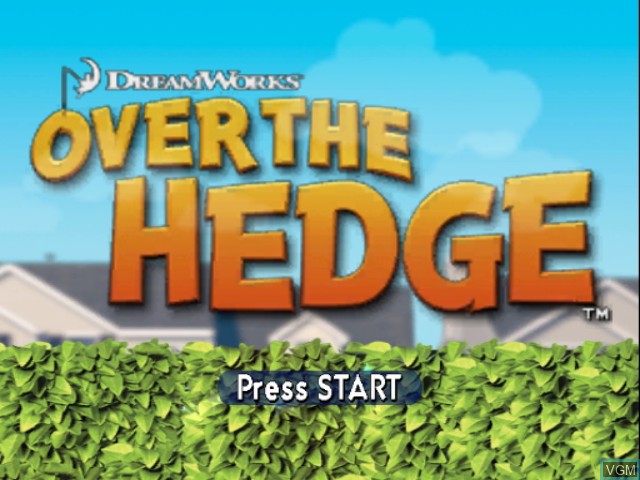 Image de l'ecran titre du jeu Over the Hedge sur Nintendo GameCube