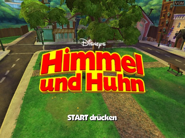 Image de l'ecran titre du jeu Himmel und Huhn sur Nintendo GameCube