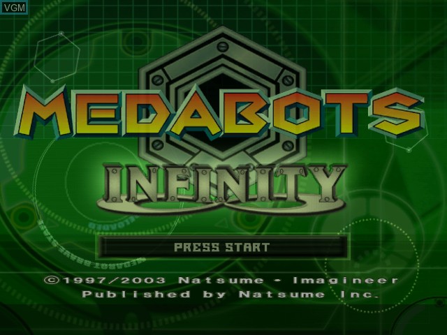 Image de l'ecran titre du jeu Medabots - Infinity sur Nintendo GameCube