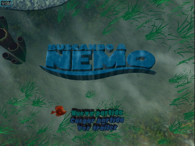 Image de l'ecran titre du jeu Buscando a Nemo sur Nintendo GameCube