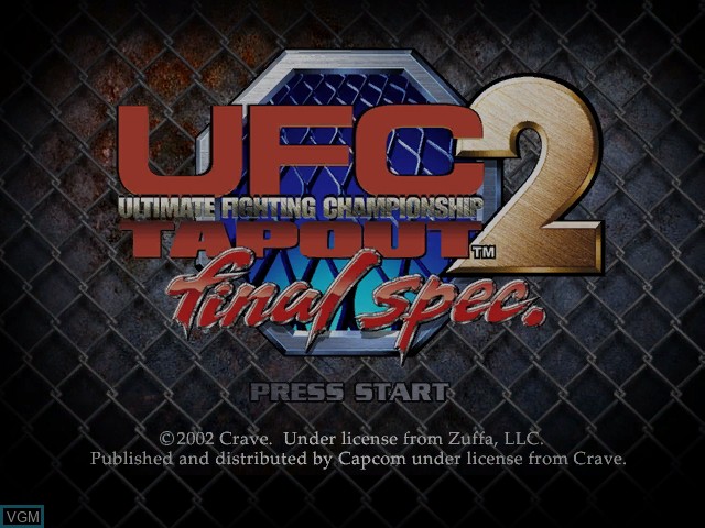 Image de l'ecran titre du jeu UFC 2 Tapout Final Spec. sur Nintendo GameCube
