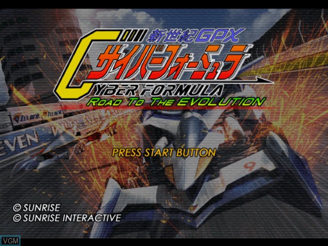 Image de l'ecran titre du jeu Shinseiki GPX Cyber Formula - Road to the Evolution sur Nintendo GameCube