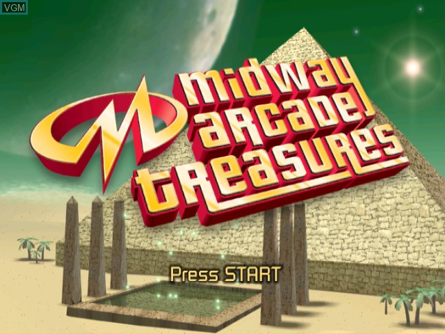 Image de l'ecran titre du jeu Midway Arcade Treasures sur Nintendo GameCube