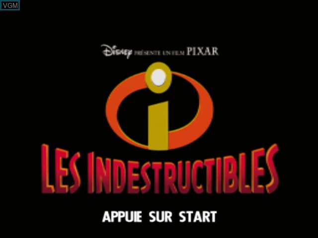 Image de l'ecran titre du jeu Indestructibles, Les sur Nintendo GameCube