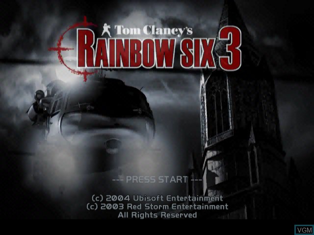 Image de l'ecran titre du jeu Tom Clancy's Rainbow Six 3 sur Nintendo GameCube
