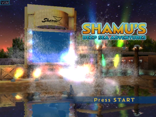 Image de l'ecran titre du jeu SeaWorld Adventure Parks - Shamu's Deep Sea Adventures sur Nintendo GameCube
