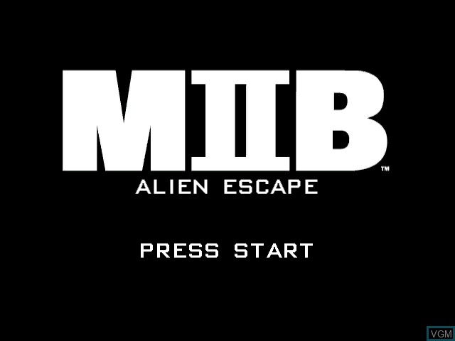 Image de l'ecran titre du jeu Men in Black II - Alien Escape sur Nintendo GameCube