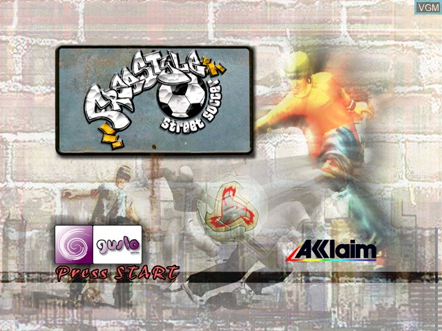 Image de l'ecran titre du jeu Freestyle Street Soccer sur Nintendo GameCube