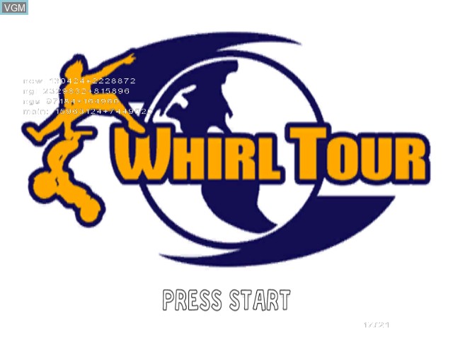 Image de l'ecran titre du jeu Whirl Tour sur Nintendo GameCube