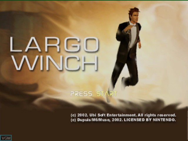 Image de l'ecran titre du jeu Largo Winch - Empire Under Threat sur Nintendo GameCube