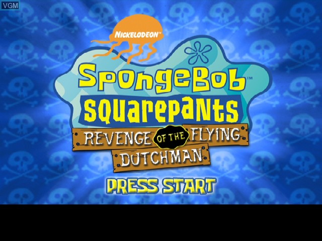 Image de l'ecran titre du jeu SpongeBob Squarepants - Revenge of the Flying Dutchman sur Nintendo GameCube