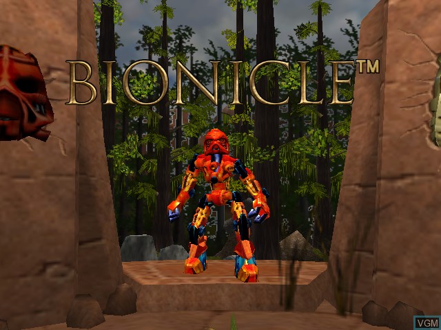Image de l'ecran titre du jeu Bionicle sur Nintendo GameCube