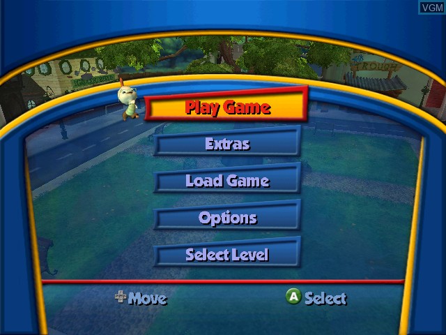 Image du menu du jeu Chicken Little sur Nintendo GameCube