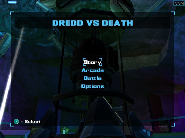 Image du menu du jeu Judge Dredd - Dredd vs Death sur Nintendo GameCube