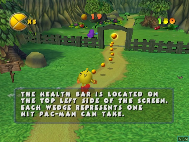 Image du menu du jeu Pac-Man World 2 sur Nintendo GameCube