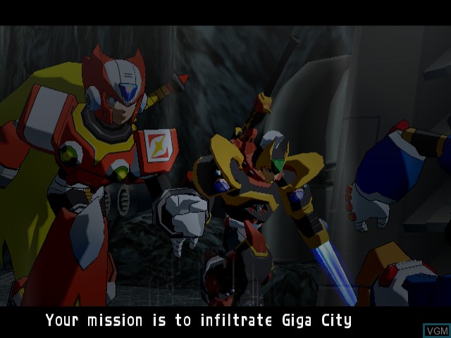 Image du menu du jeu Mega Man X - Command Mission sur Nintendo GameCube
