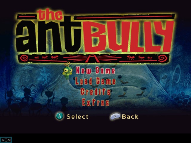Image du menu du jeu Ant Bully, The sur Nintendo GameCube