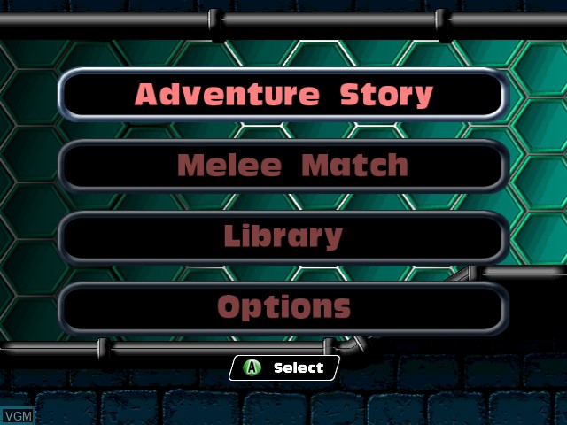 Image du menu du jeu TMNT - Mutant Melee sur Nintendo GameCube