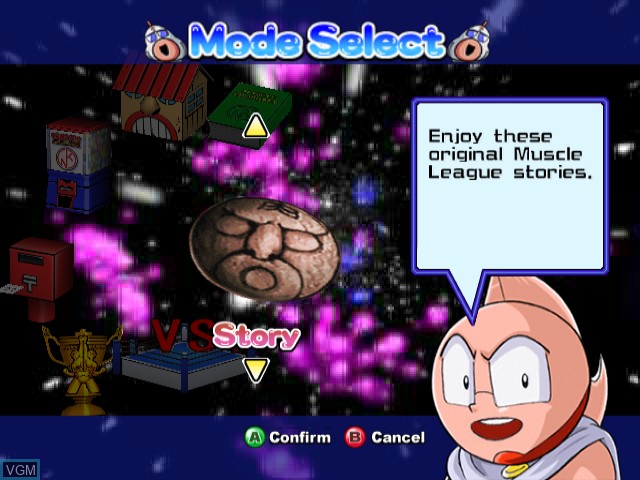Image du menu du jeu Ultimate Muscle - Legends vs New Generation sur Nintendo GameCube