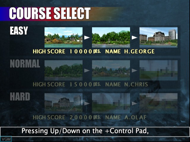 Image du menu du jeu Top Angler sur Nintendo GameCube