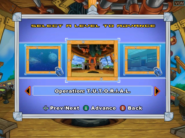 Image du menu du jeu Codename - Kids Next Door - Operation V.I.D.E.O.G.A.M.E. sur Nintendo GameCube
