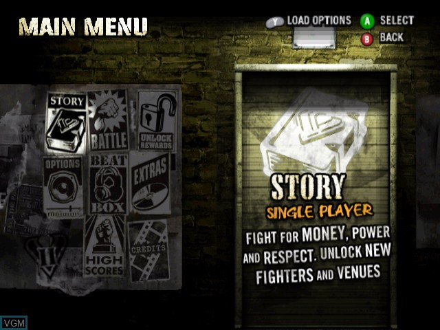 Image du menu du jeu Def Jam - Fight for NY sur Nintendo GameCube