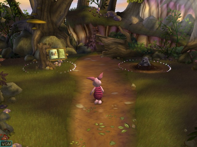Image du menu du jeu Piglet's Big Game sur Nintendo GameCube