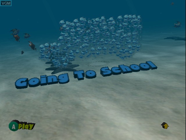 Image du menu du jeu Finding Nemo sur Nintendo GameCube