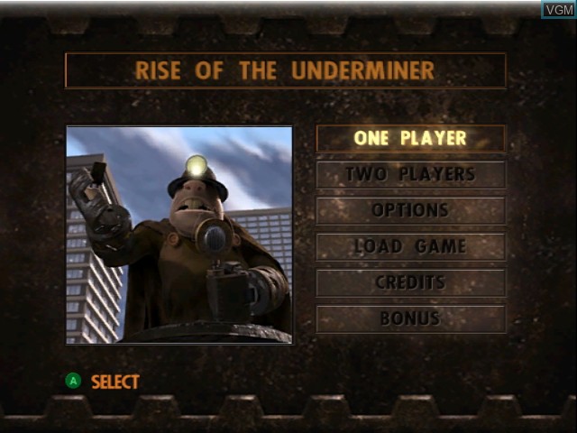 Image du menu du jeu Incredibles, The - Rise of the Underminer sur Nintendo GameCube