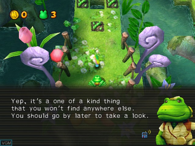 Image du menu du jeu Frogger's Adventures - The Rescue sur Nintendo GameCube