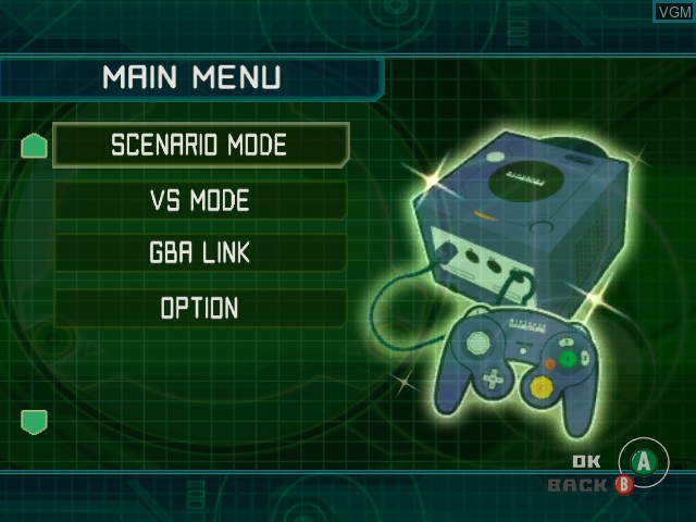 Image du menu du jeu Medabots - Infinity sur Nintendo GameCube