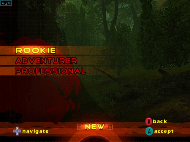 Image du menu du jeu Cabela's Dangerous Hunts 2 sur Nintendo GameCube