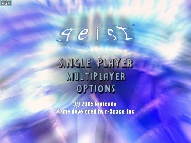 Image du menu du jeu Geist sur Nintendo GameCube