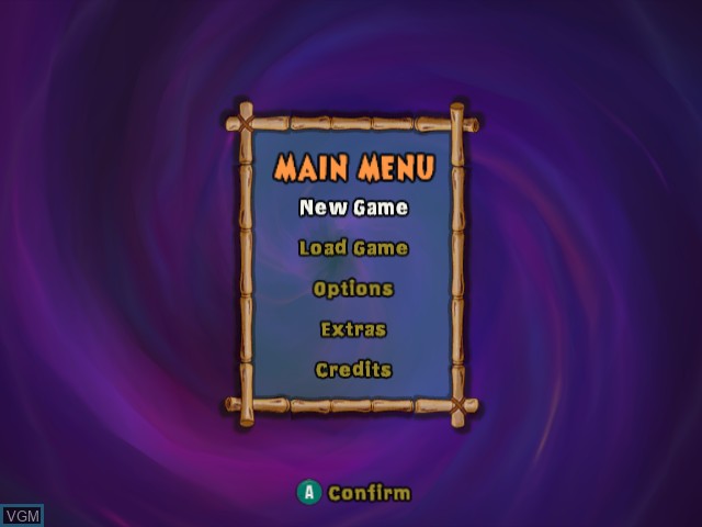 Image du menu du jeu Nicktoons - Battle for Volcano Island sur Nintendo GameCube