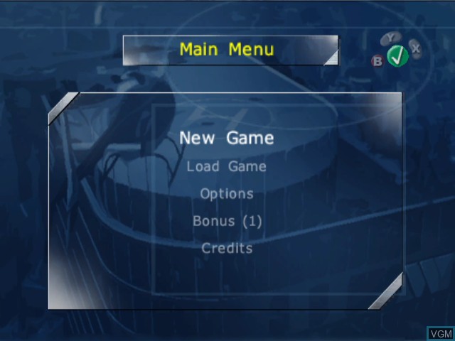 Image du menu du jeu Largo Winch - Empire Under Threat sur Nintendo GameCube