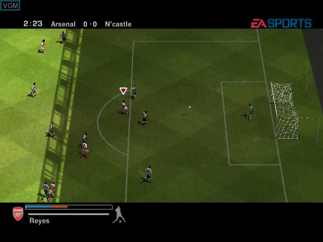 Image in-game du jeu UEFA Champions League 2004-2005 sur Nintendo GameCube
