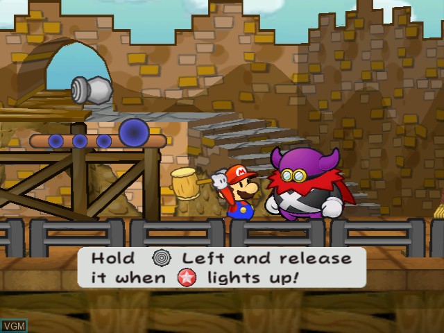 Image in-game du jeu Paper Mario - The Thousand-Year Door sur Nintendo GameCube