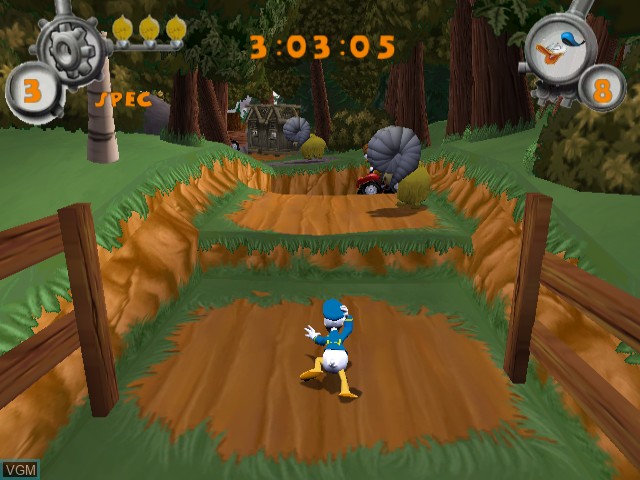 Image in-game du jeu Donald Duck - Goin' Quackers sur Nintendo GameCube