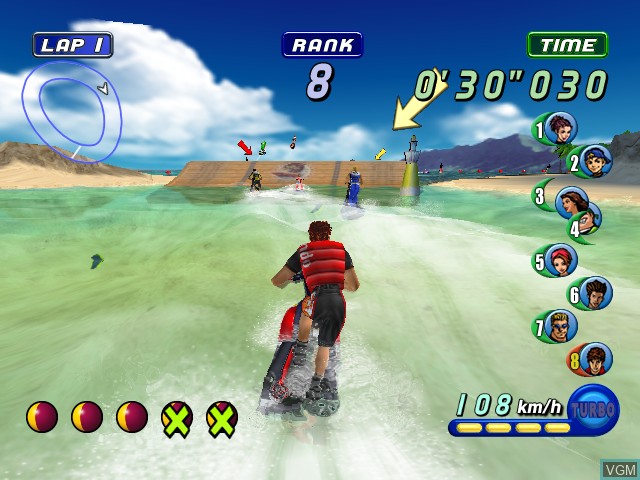 Image in-game du jeu Wave Race - Blue Storm sur Nintendo GameCube