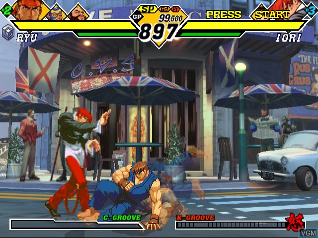 Image in-game du jeu Capcom vs. SNK 2 EO - Millionaire Fighting 2001 sur Nintendo GameCube