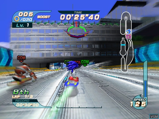 Image in-game du jeu Sonic Riders sur Nintendo GameCube