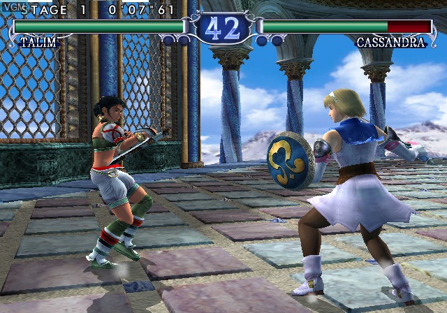Image in-game du jeu SoulCalibur II sur Nintendo GameCube