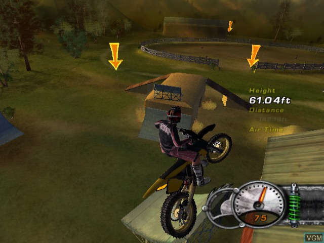 Image in-game du jeu Freestyle Metal X sur Nintendo GameCube